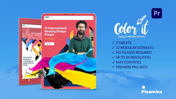 Color it Tablet Presentation for - VideoHive 31823039