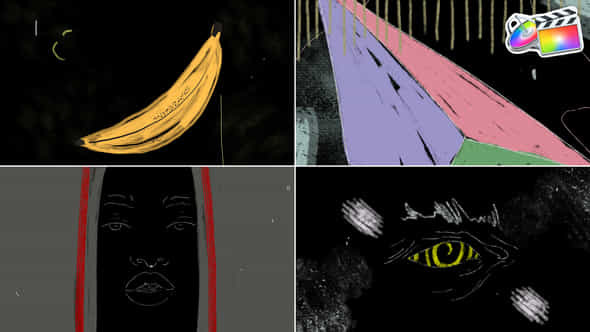 Abstract Grunge Looped Backgrounds Fcpx - VideoHive 52412124