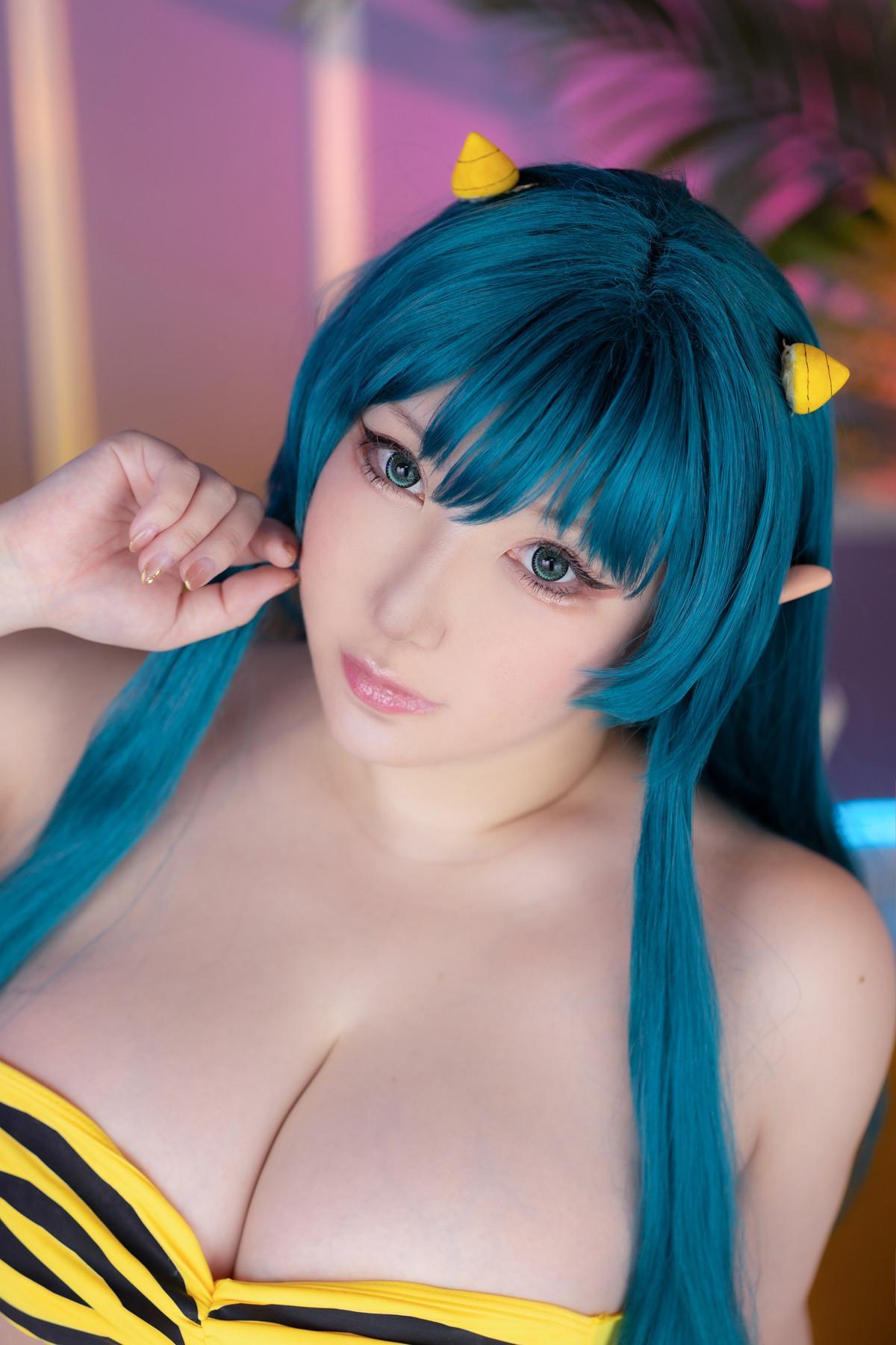 Cosplay SAKUサク Lum ラム うる星やつら Set.01(16)