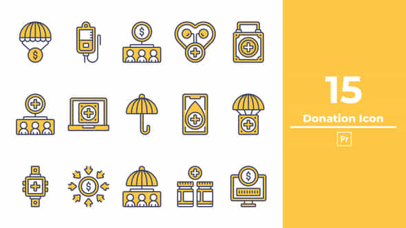 Donation Icon Premiere Pro - VideoHive 50433717