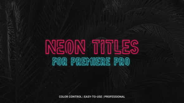 Neon Titles - VideoHive 22504018