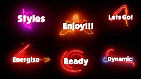 Neon Text Animation - VideoHive 39228952