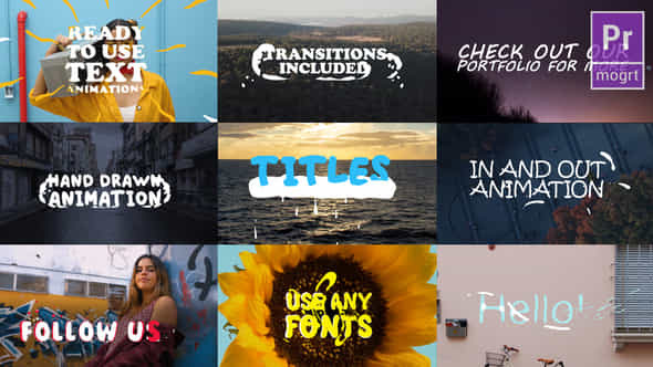 2d Lyric Titles - VideoHive 23758523