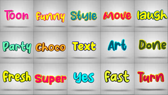 3D Toon Text V1 - VideoHive 38812451