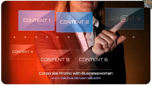 Corporate Promo with Businesswoman - VideoHive 17092519
