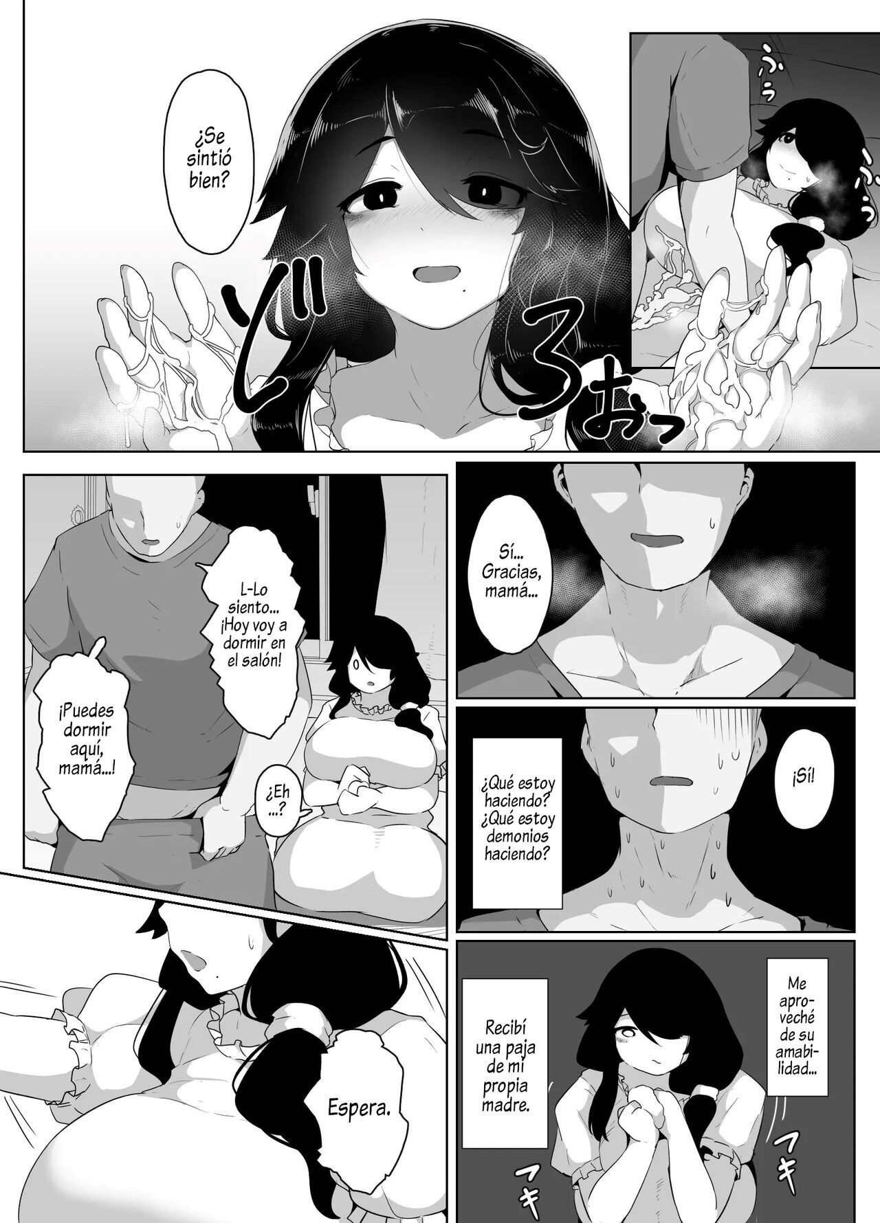 [hahayamoya (moya)] Oyasumi, Okaa-san I  Good Night, Mom I [Spanish]  [Al Chile no Sé Scan]