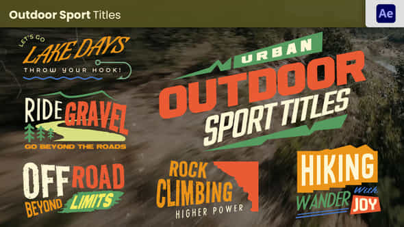 Outdoor Sport Titles - VideoHive 57921944
