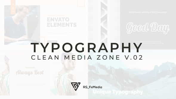 Typography Slide - Clean Media - VideoHive 33008363