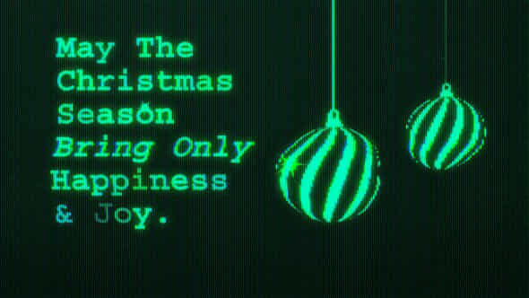 Christmas Glitch Opener - VideoHive 55523960