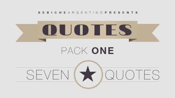 Quotes Pack 1 - VideoHive 4428156
