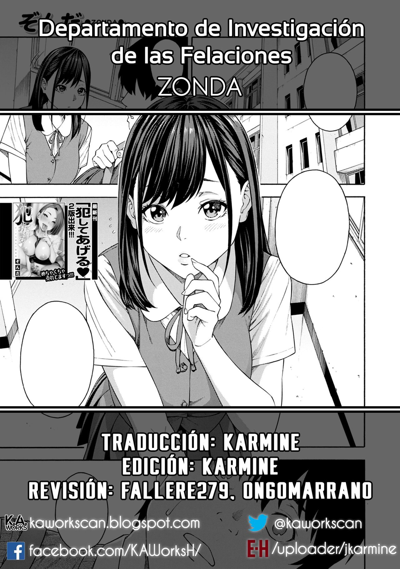 [Zonda] Fellatio Kenkyuubu _ Departamento de Investigación de las Felaciones Ch. 1-4 [Span