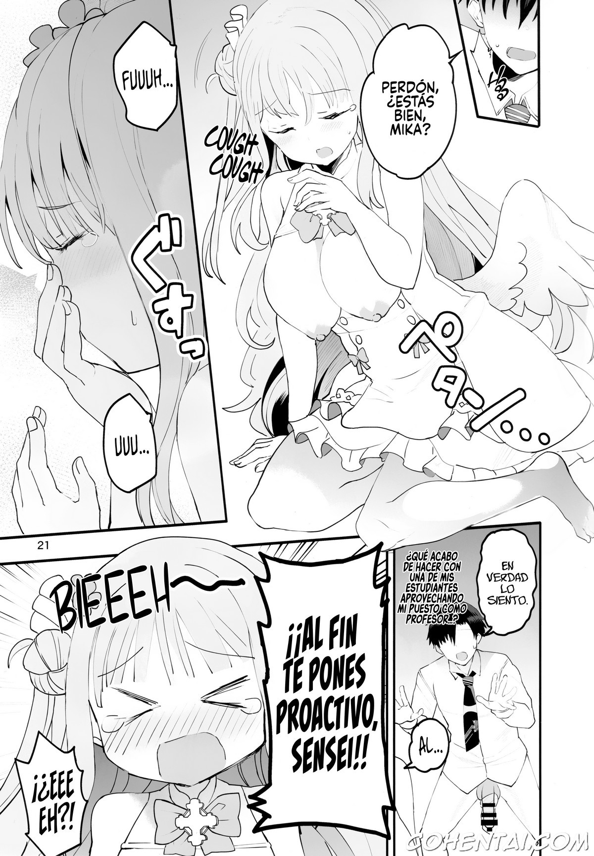 Mikakutei de Miseijuku na Ohime-sama❤ (Blue Archive) xxx comics manga porno doujin hentai español sexo 