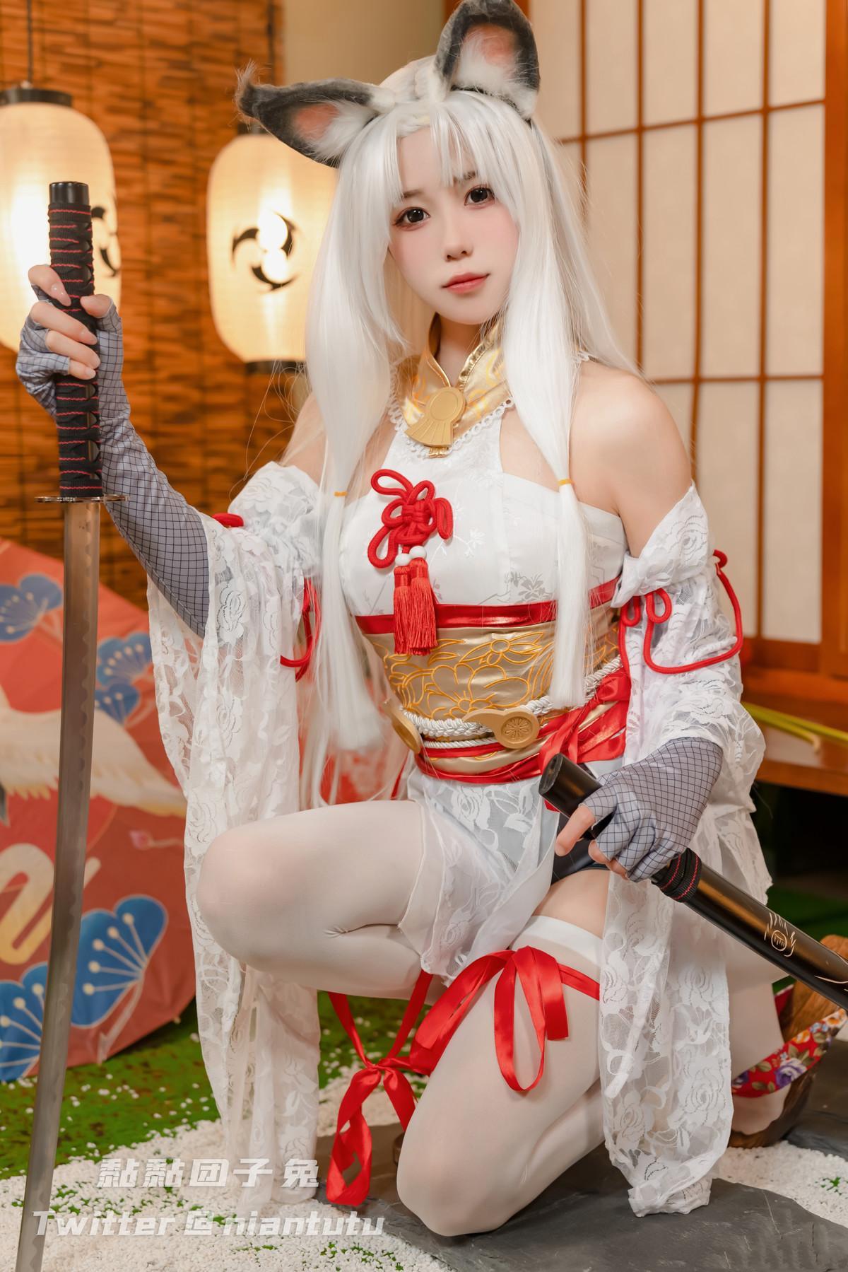 Cosplay 黏黏团子兔 白丝胡桃(7)