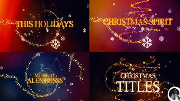 Christmas Titles - VideoHive 13734313