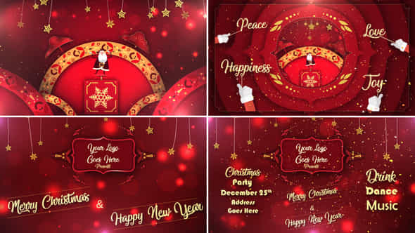 Red Christmas NewYear - VideoHive 41855874