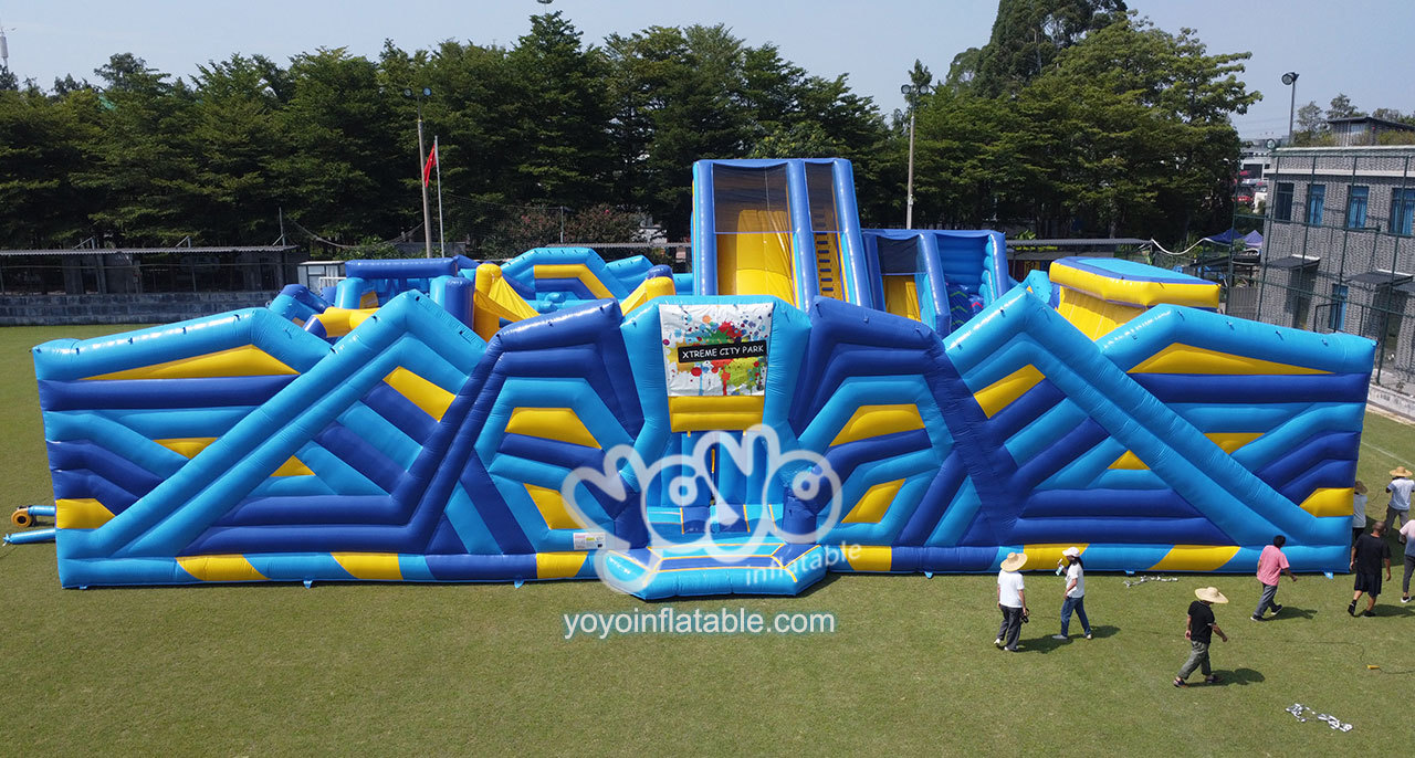 Guangzhou Yoyo Amusement Toys Co., Ltd Presents Commercial Bounce House Slides, Inflatable Theme Amusement Parks, And Giant Inflatable Slide with Good Design and Quality