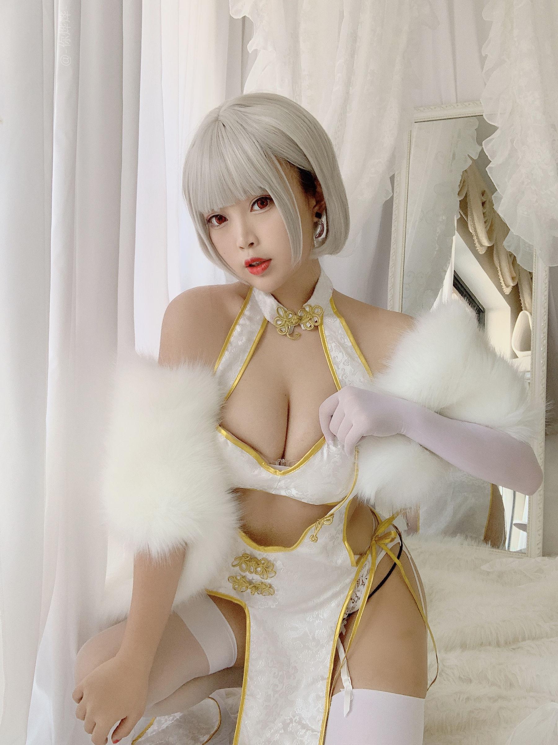 [美女Coser] -白烨- 《白旗袍》 写真集(16)