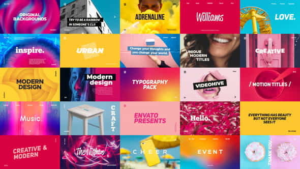 Typography Pack - VideoHive 23393332