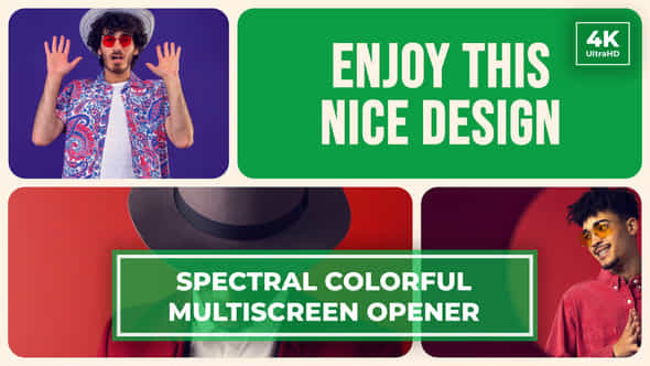 Multiscreen Slideshow Split Screen Opener Minimalistic - VideoHive 49661286