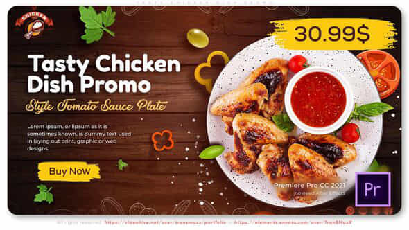 Tasty Chicken Dish - VideoHive 39624684