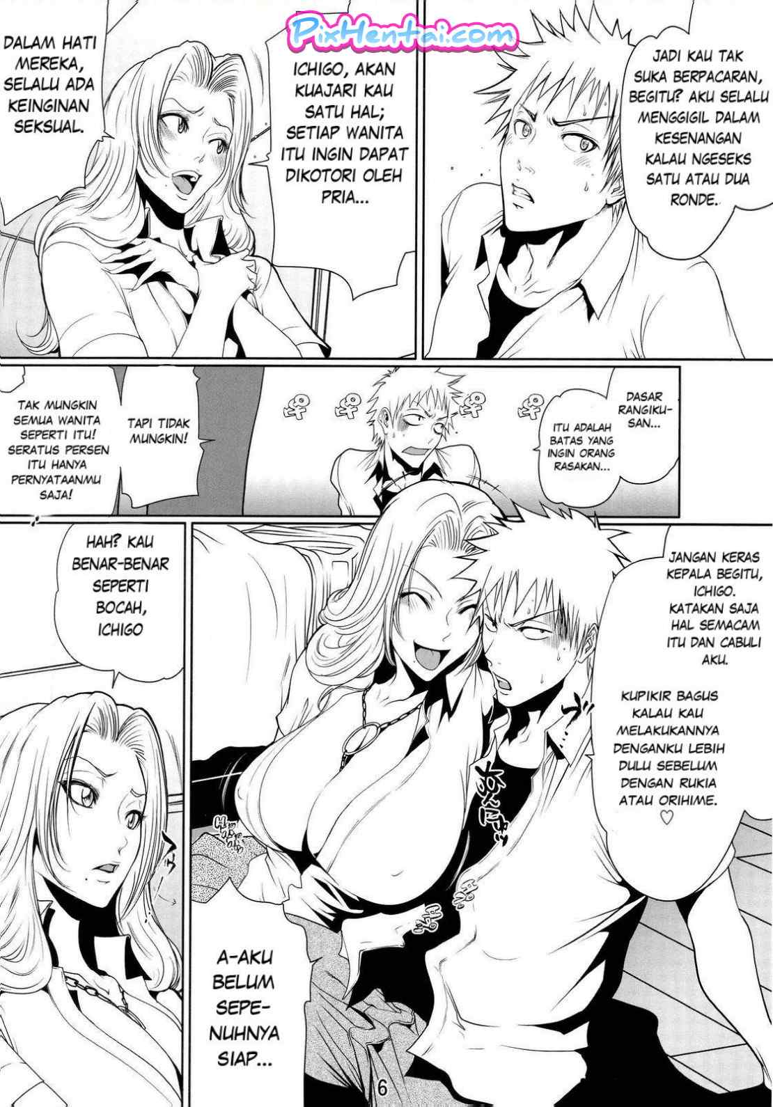 Komik Hentai Bleach - Memek Rangiku Matsumoto mendapat Double Penetrasi Manga Sex Porn Doujin XXX Bokep 04