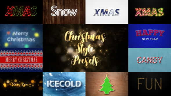 Christmas styles - VideoHive 22868450