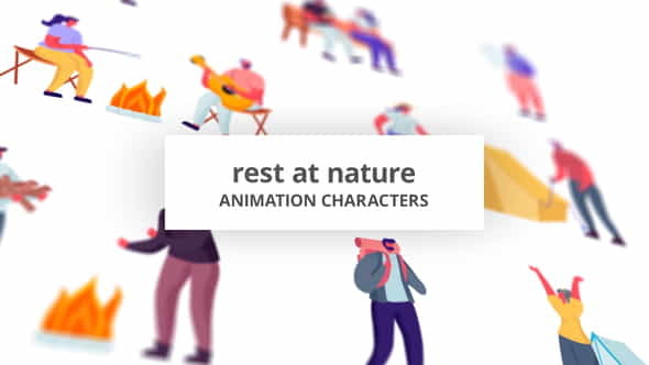 Rest at Nature - Character - VideoHive 32842665