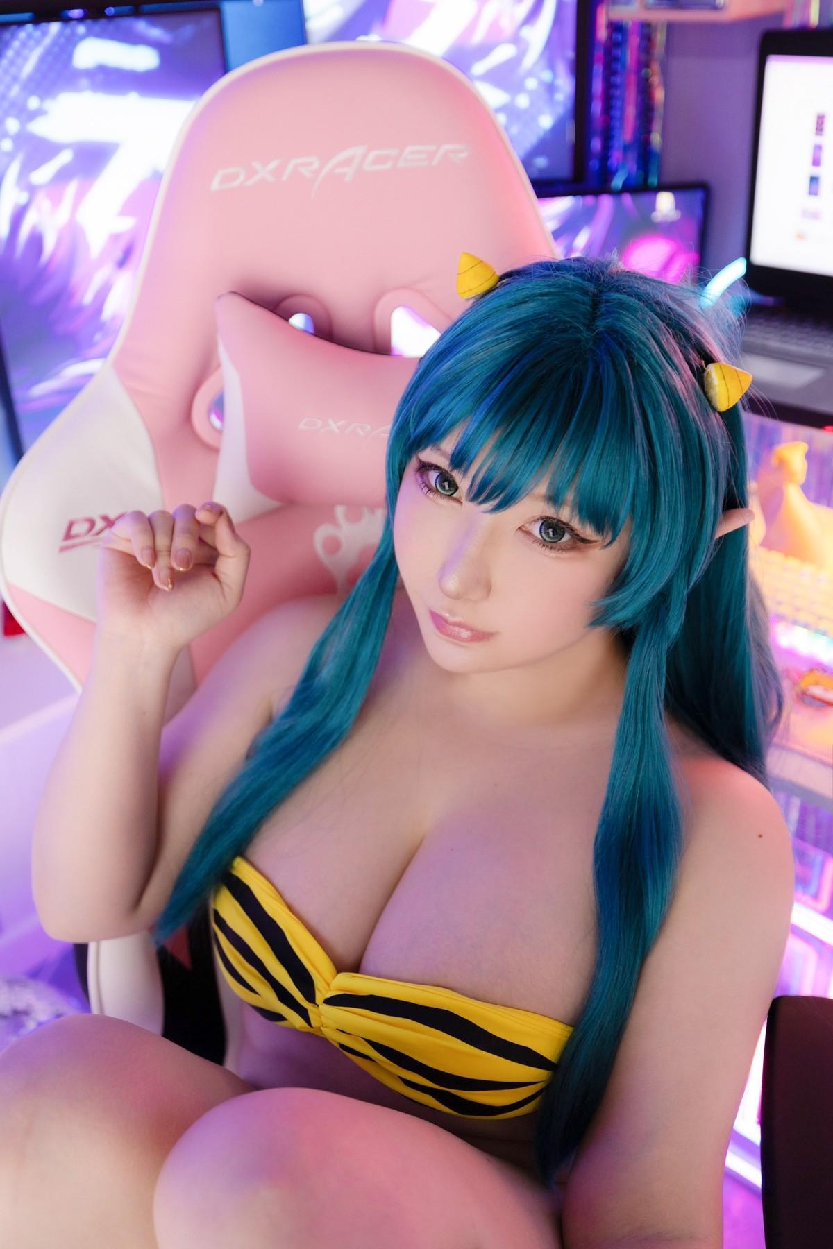 Cosplay SAKUサク Lum ラム うる星やつら Set.02(34)