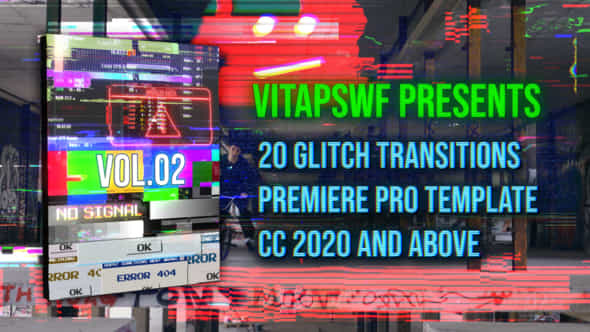 Glitch Transitions - VideoHive 46544727