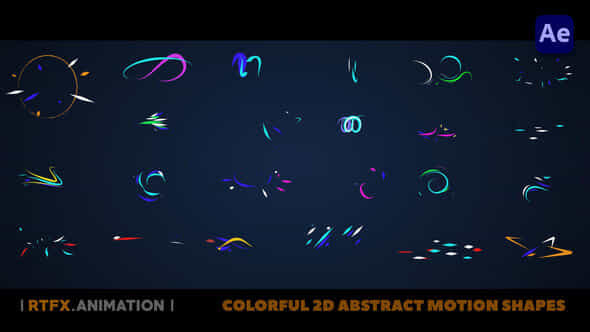 Colorful 2D Abstract - VideoHive 44399130