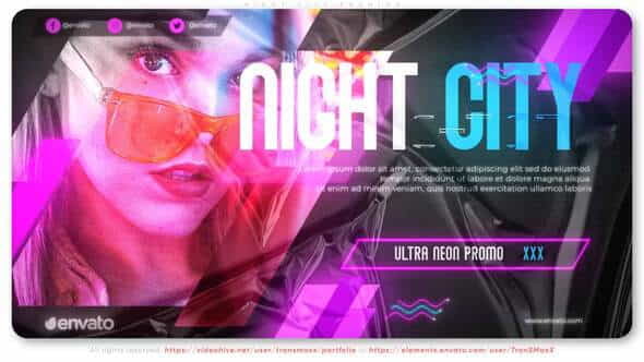Night City Neon Promo - VideoHive 32654048