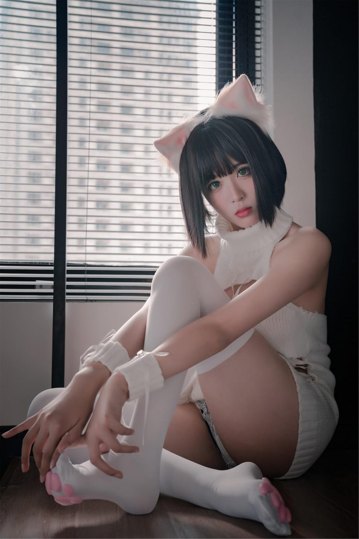 Cosplay 轩萧学姐 猫爪袜(30)