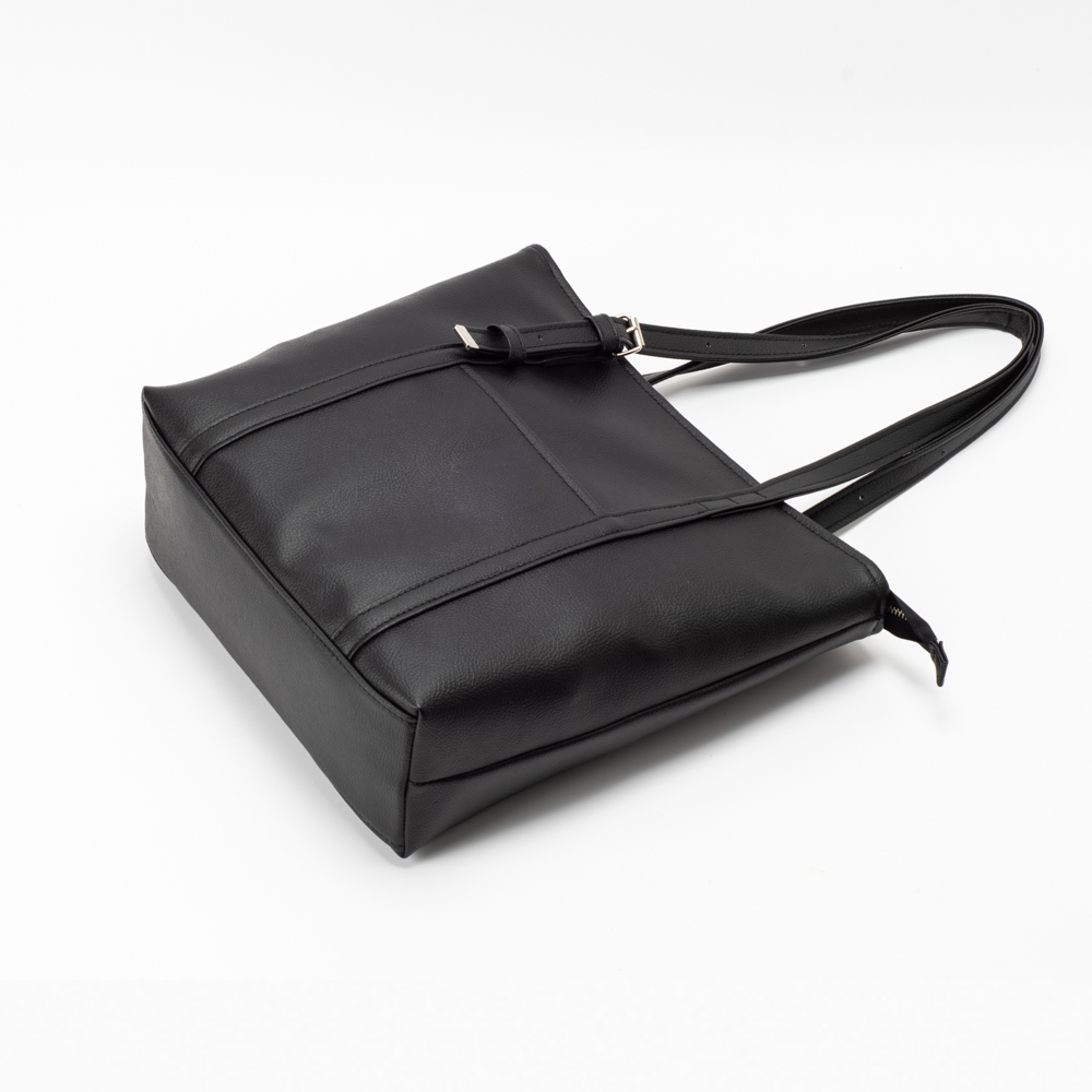 Ultra-light and large-capacity tote bag - versatile black - Messenger Bags & Sling Bags - Faux Leather Black