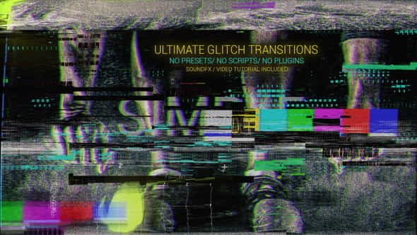 Glitch Transitions - VideoHive 21599820