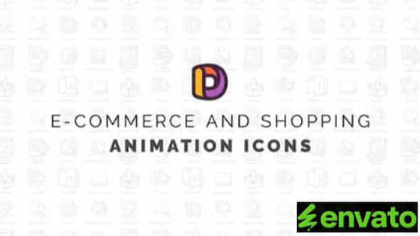 Ecommerce Shopping Animation Icons - VideoHive 34463745