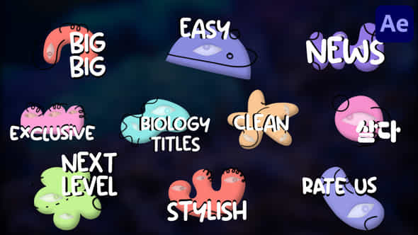 Biology Cells Titles - VideoHive 47982608