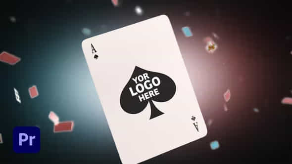 Flying Cards Logo - VideoHive 35825941