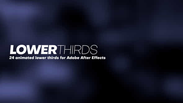 24 Lower Thirds - VideoHive 38231754