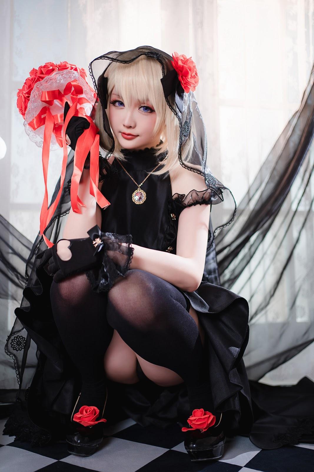 Cosplay 星之迟迟Hoshilily Z23婚纱(8)