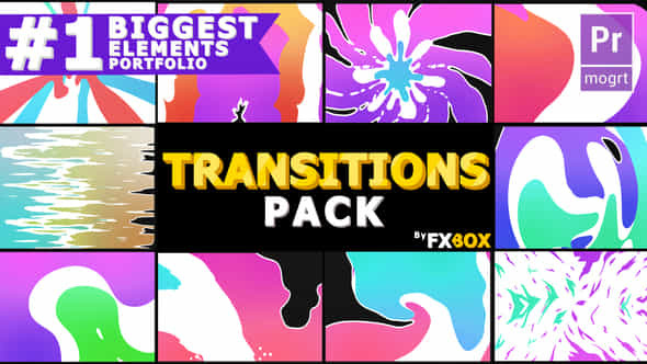 Juicy Colorful Transitions - VideoHive 23824092