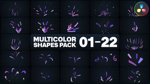 Multicolor Shapes - VideoHive 46132673