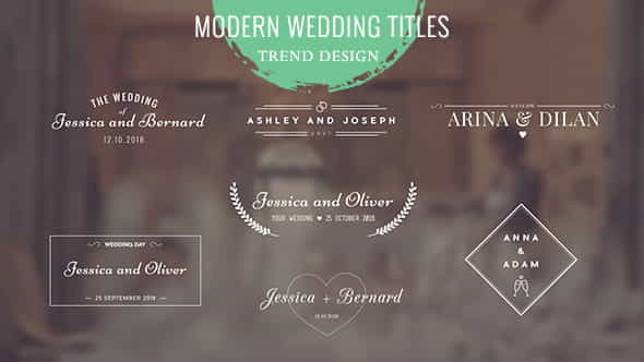 Wedding Titles - VideoHive 17123680