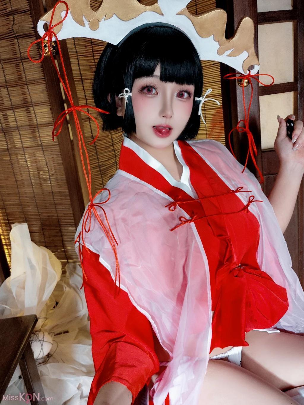 Coser@日奈娇: 辉夜巫女 (130 photos )(82)