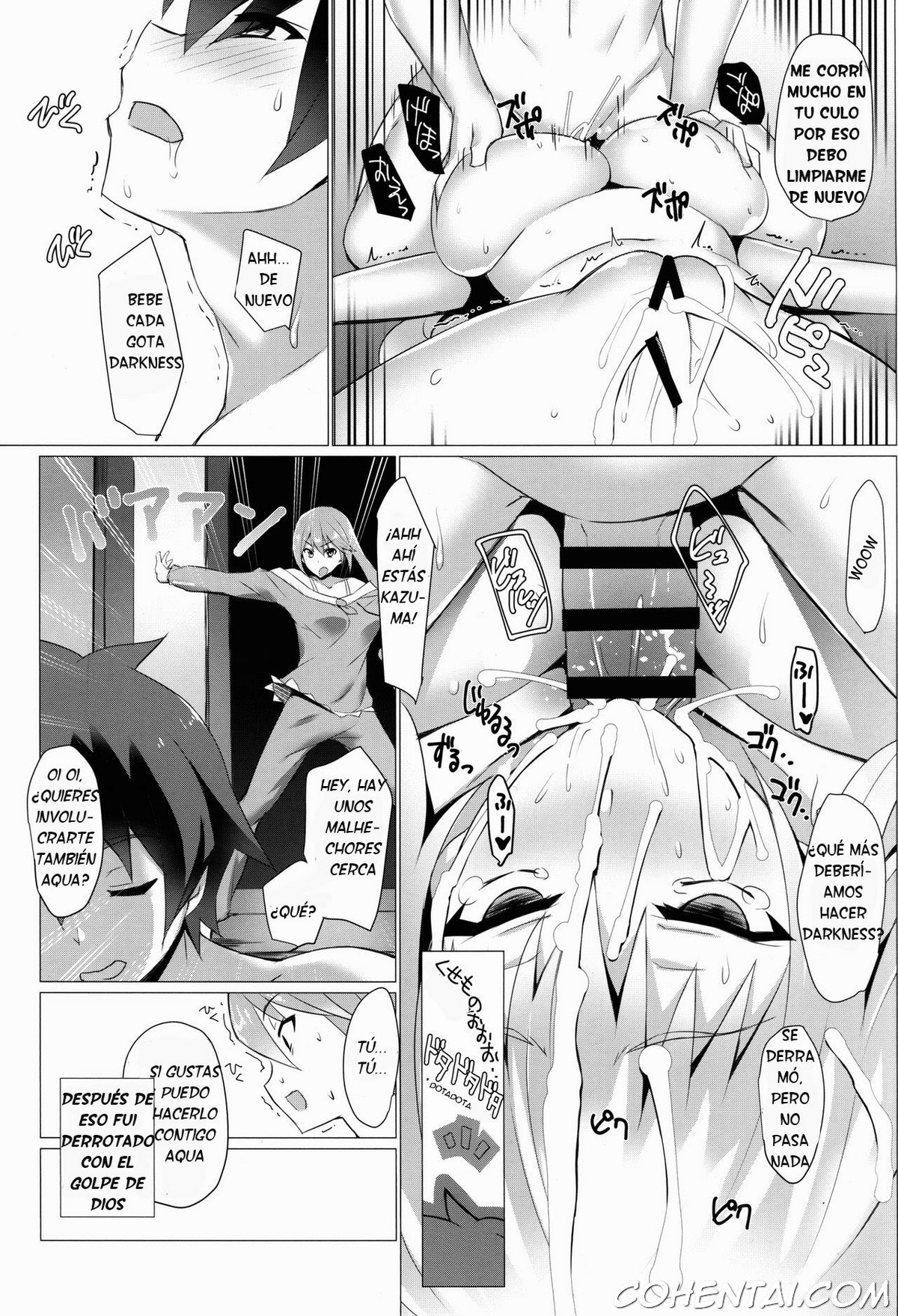 Darkness-san ni Senaka o Nagashite morau Hon. (Kono Subarashii Sekai ni Syukufuku o!) xxx comics manga porno doujin hentai español sexo 