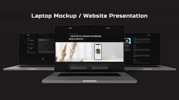 Laptop MockupWebsite Presentation - VideoHive 46720219