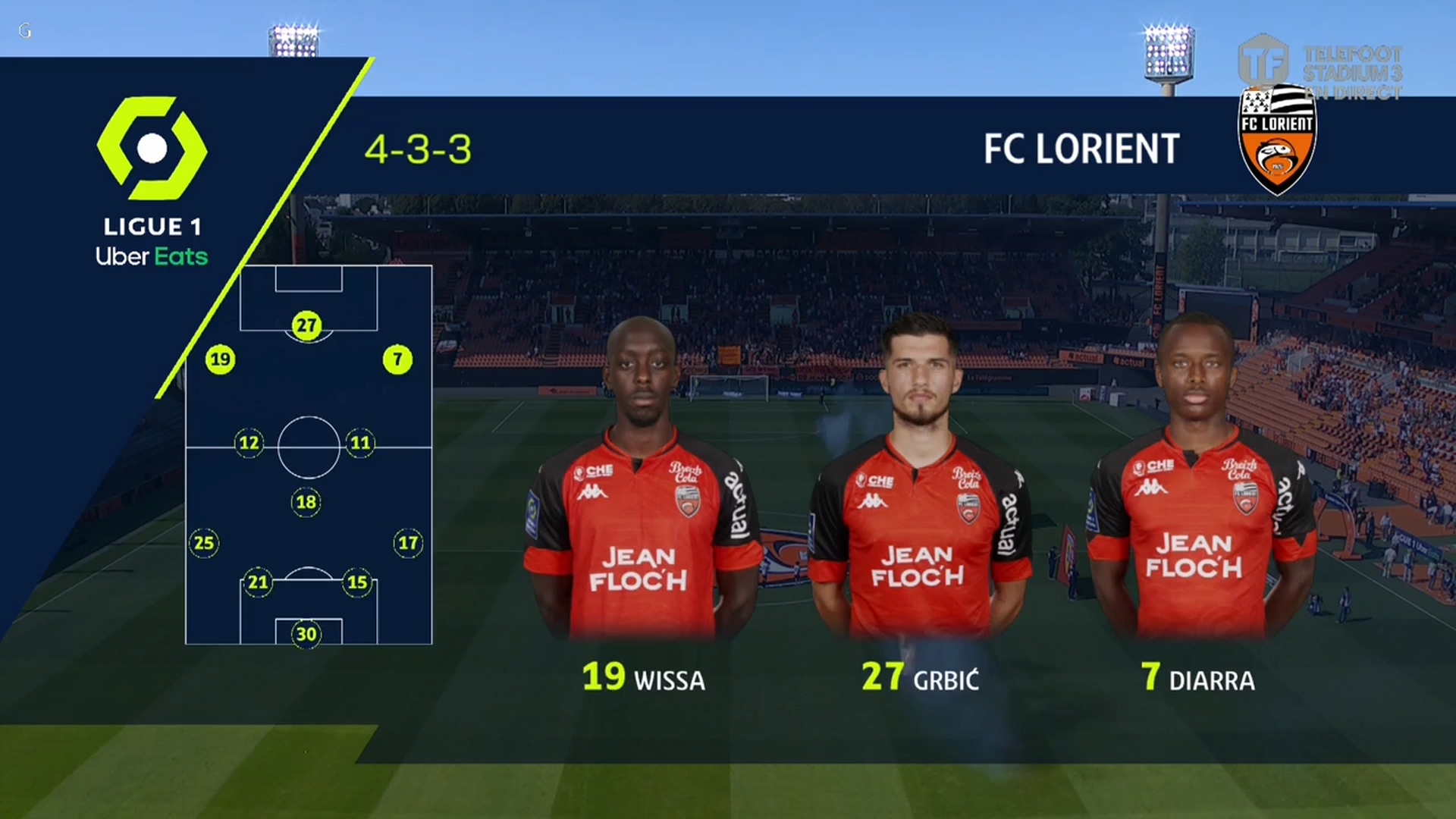 Ligue 1 20/21 - Matchday 3 - Lorient vs Lens - 13/09/2020