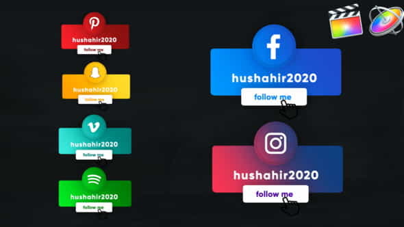 Social Media Unique Lowerthirds - VideoHive 25715550