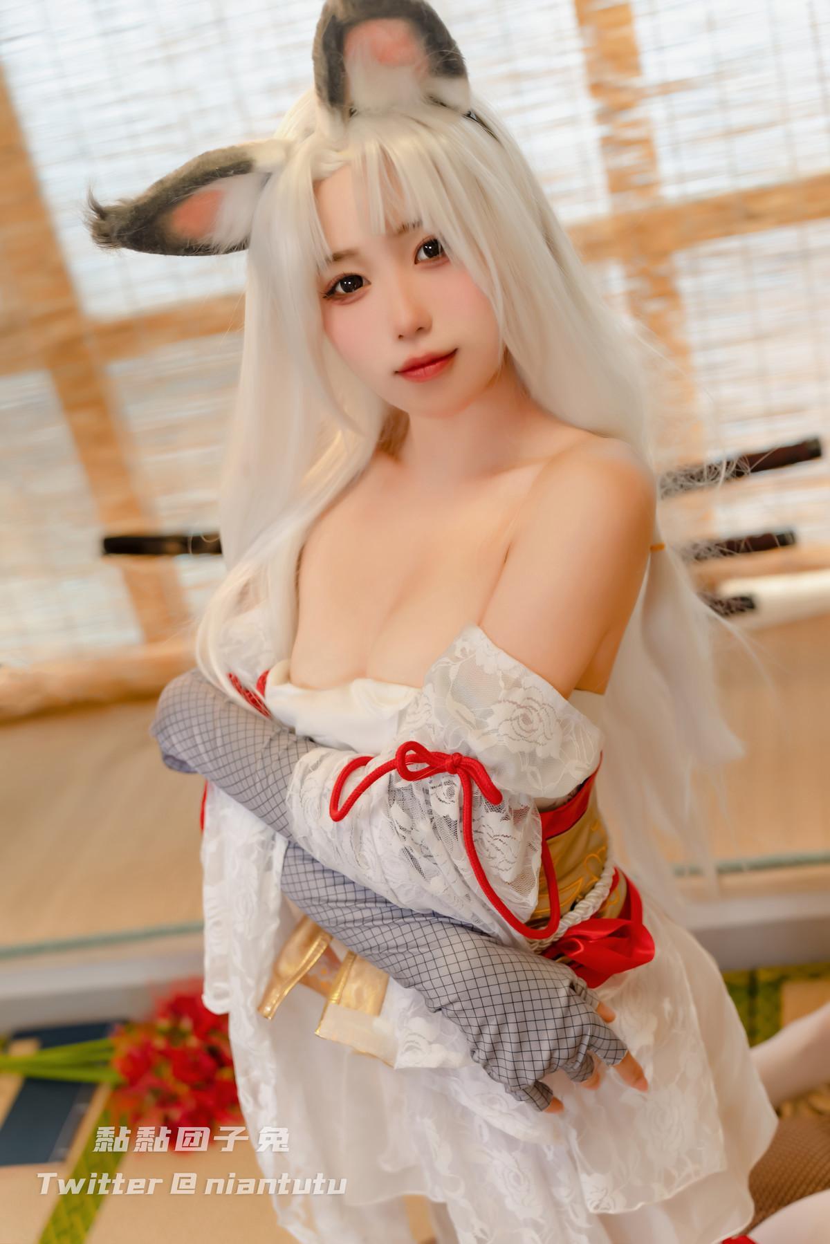 Cosplay 黏黏团子兔 白丝胡桃(25)