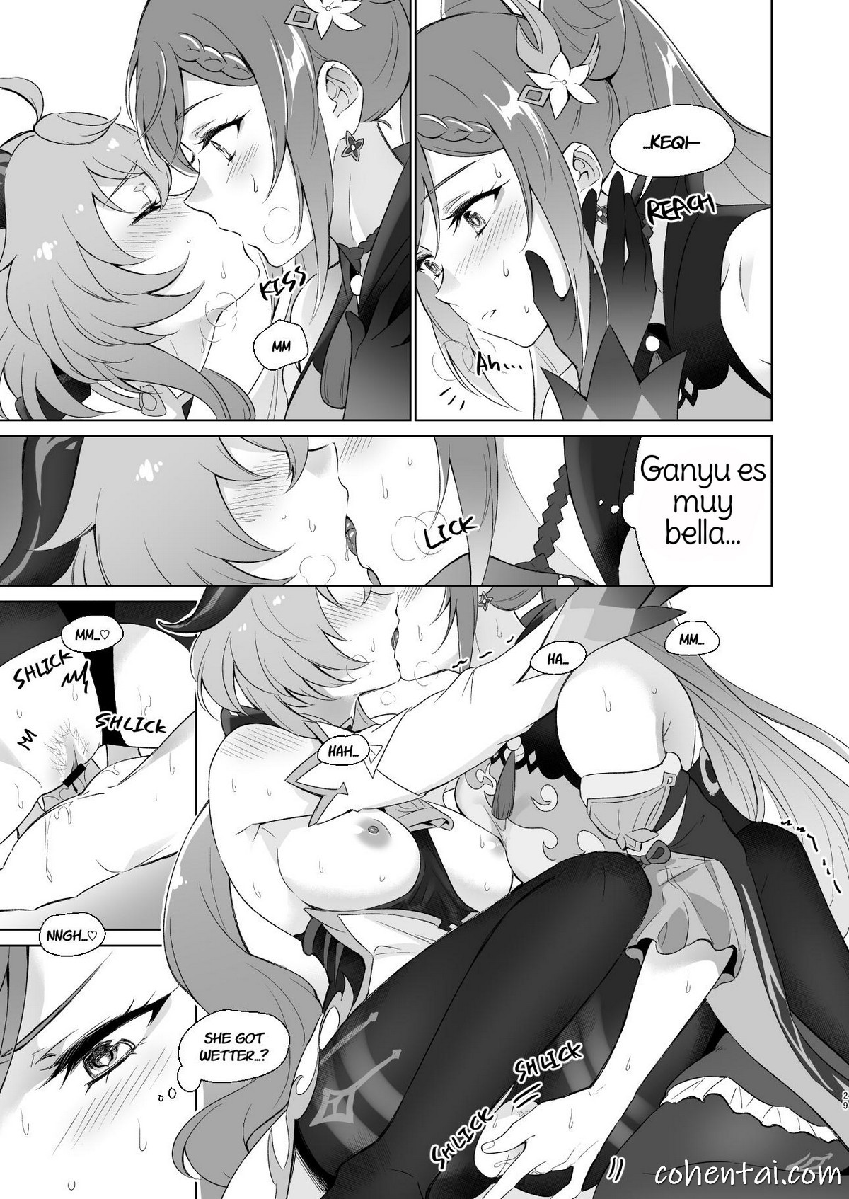 Ganyu to Ecchi ga Shitai! (Genshin Impact) manga hentai xxx español