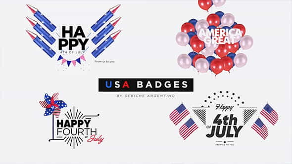 USA Badges | Special Events - VideoHive 19973986